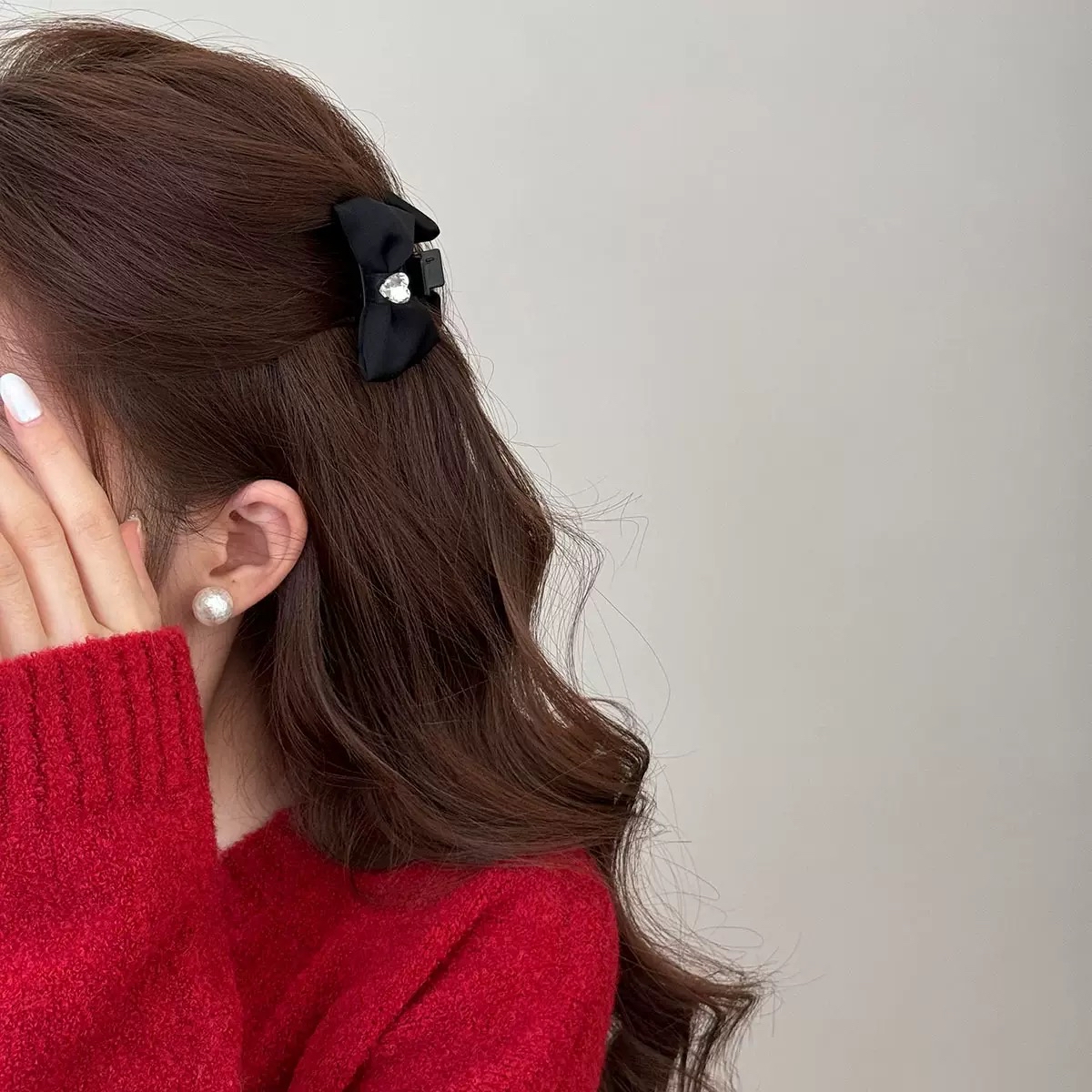 蝴蝶结爱心抓夹