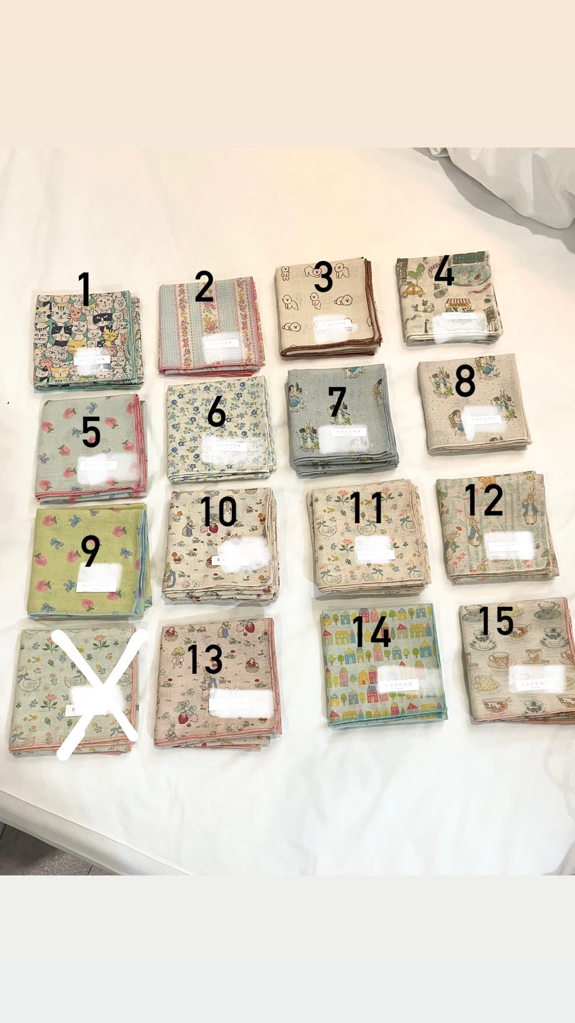 現貨 純棉紗巾 45cm x 45cm 