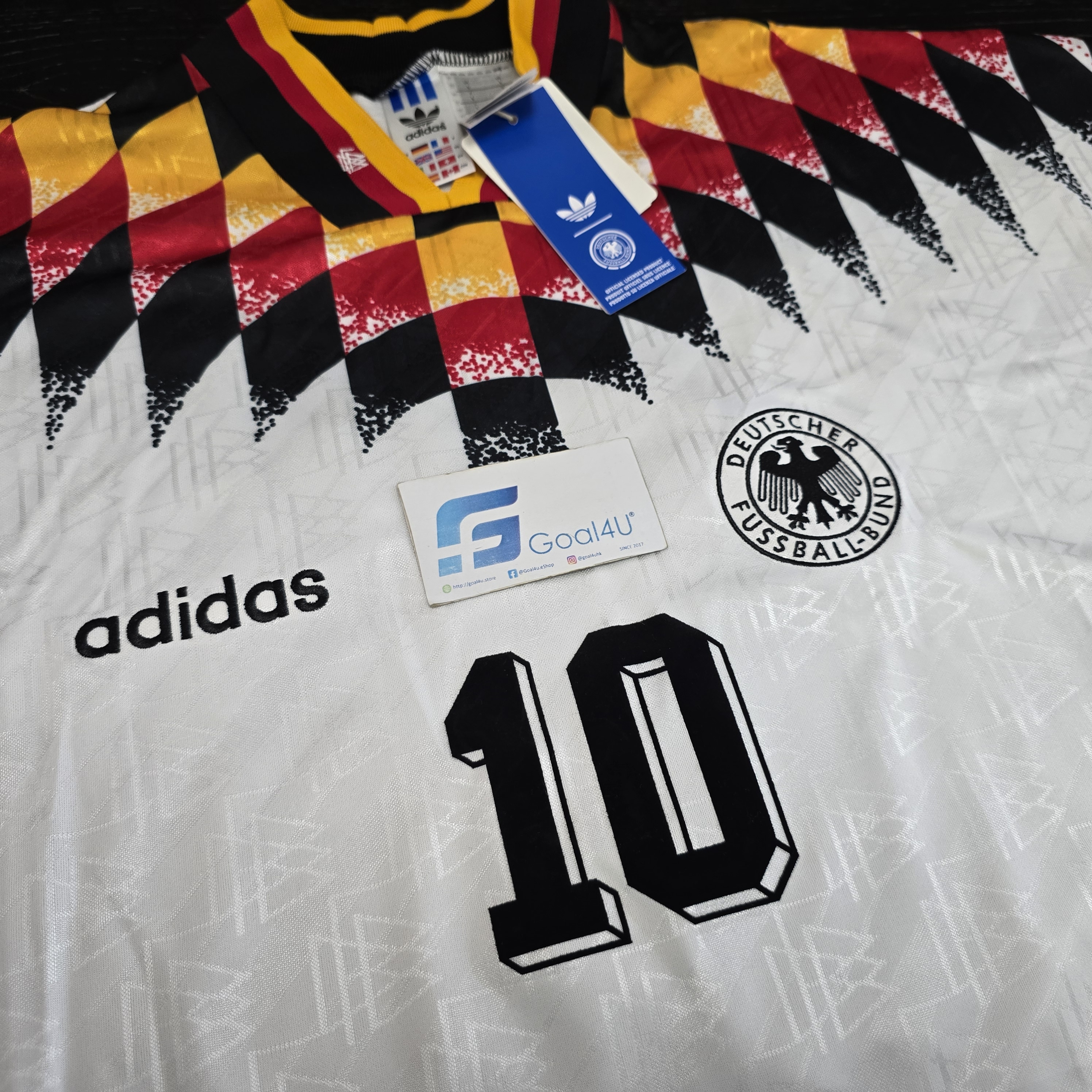 #部分碼現貨 ⚫🟥🟨Adidas Germany 德國 1994 主場球衣 Reissue (可加印字) JN3705