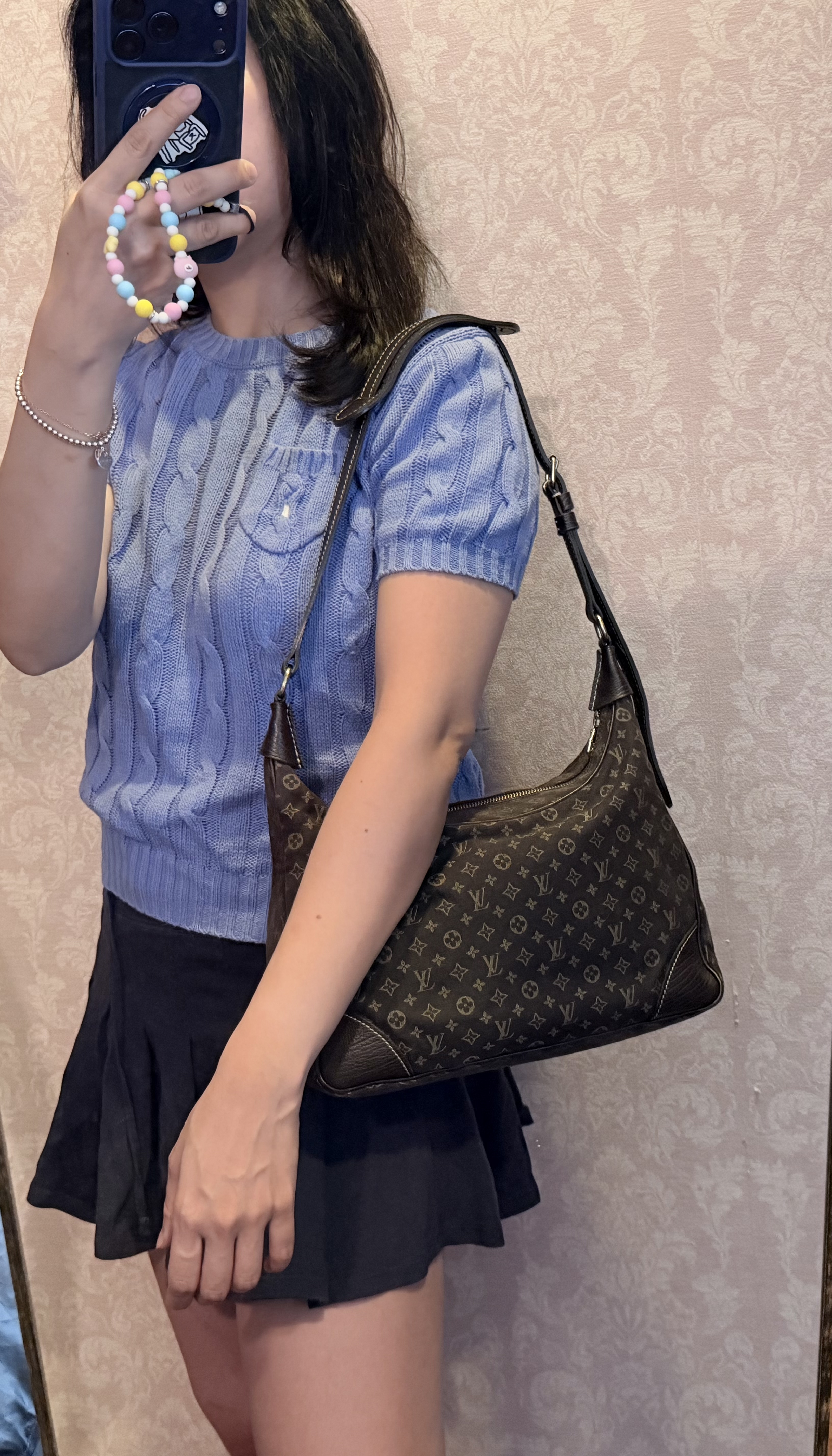 LOUIS VUITTON Monogram Mini Lin Boulogne bag