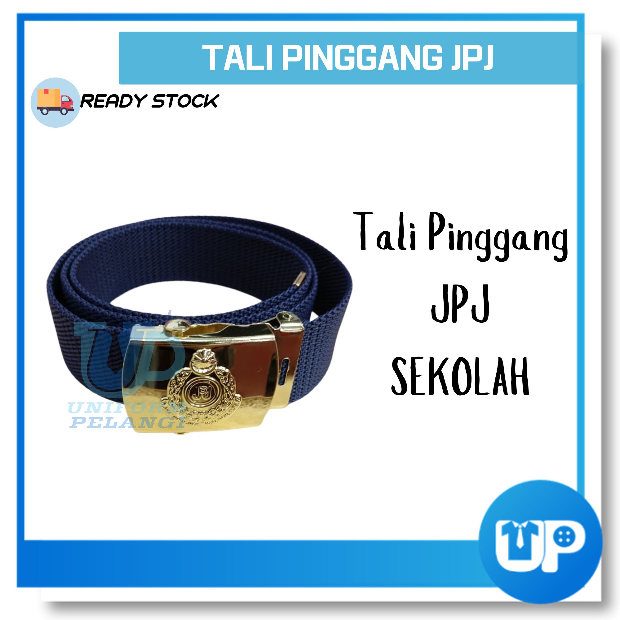 Tali Pinggang Kadet JPJ Kokurikulum Gold Buckle Belt Sekolah