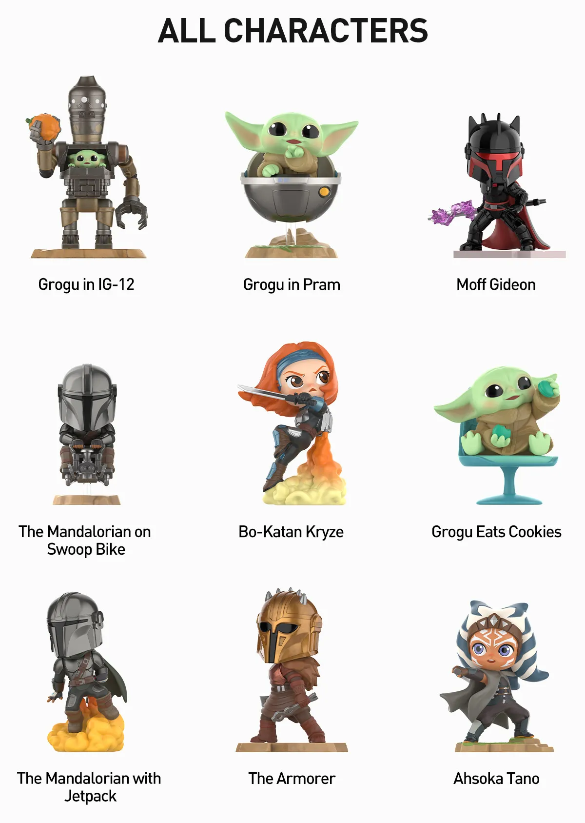 [STAR WARS MANDALORIAN] 星球大戰曼達洛人系列模型 | 1件