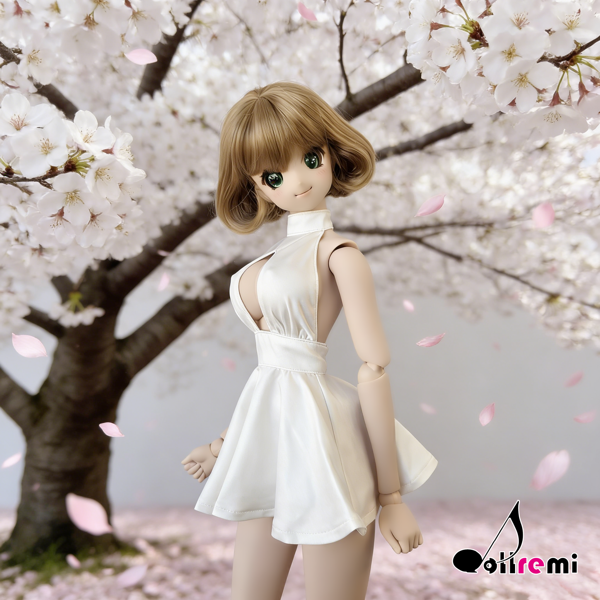 【dollremi】(DD0283C) 開胸傘裙 Open chest umbrella Dress