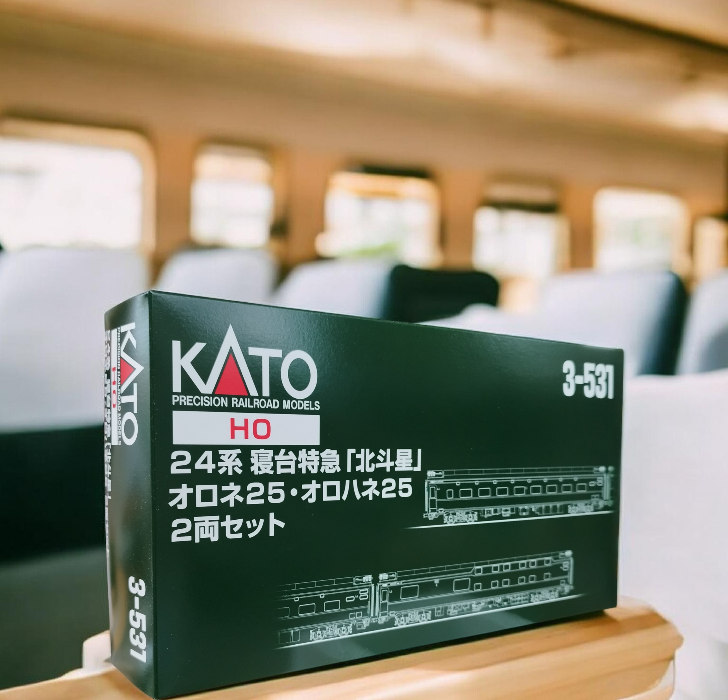 Kato HO 24系寝台特急「北斗星」オロネ25・オロハネ25