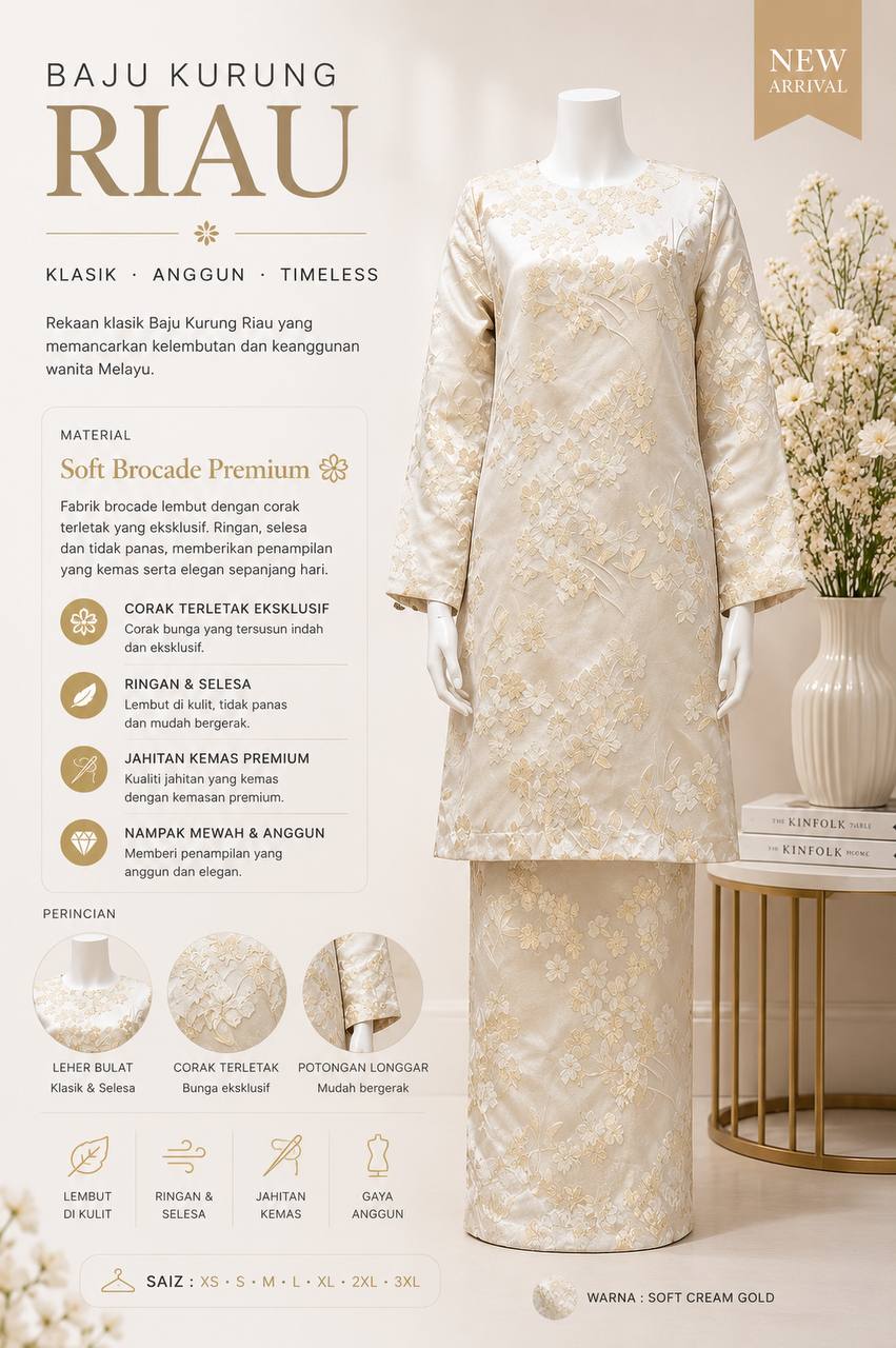 KURUNG RIAU MODEN (BROCADE)