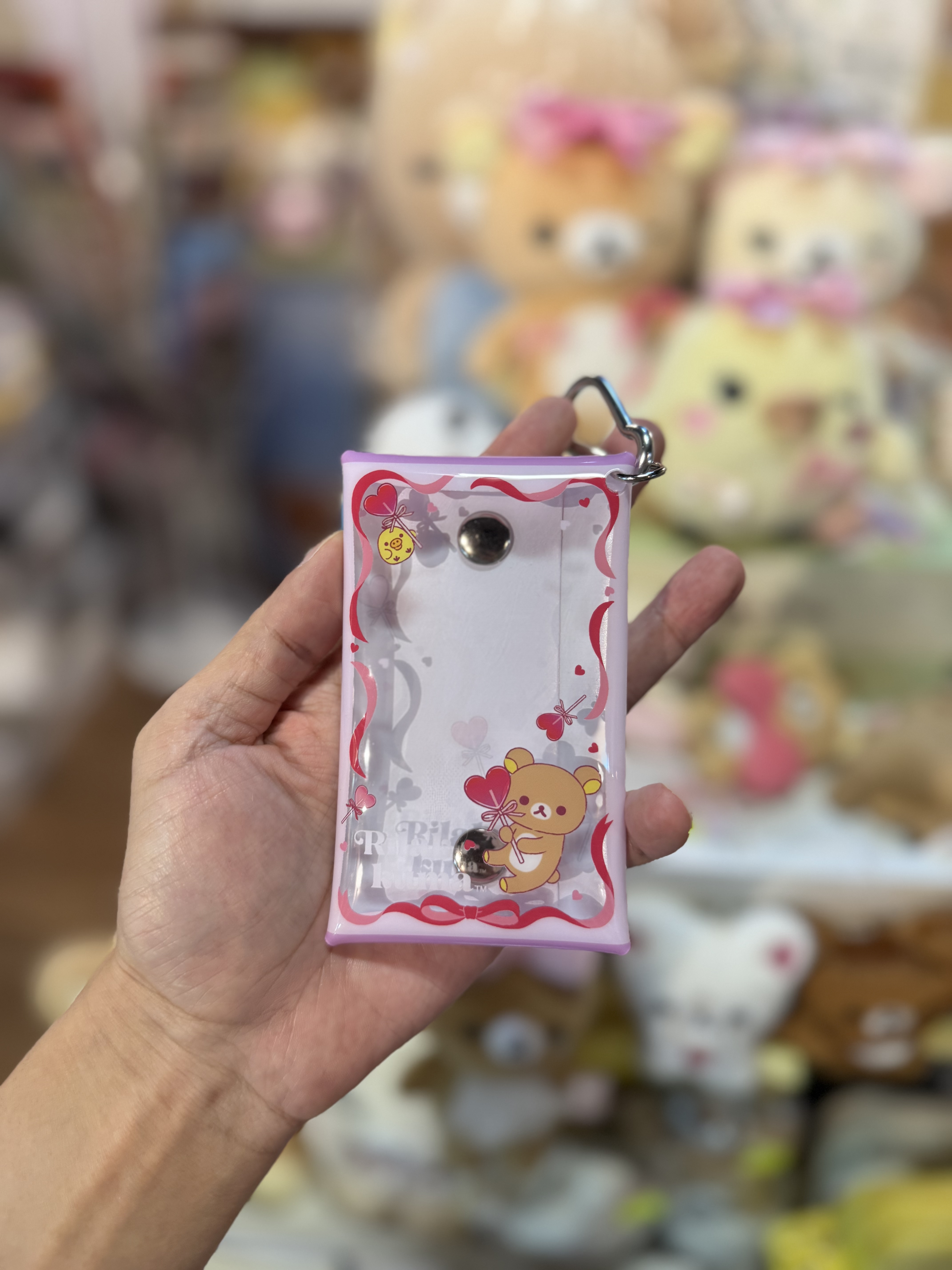 《現貨》全新日本專店限定 Rilakkuma情人節造型透明小物袋