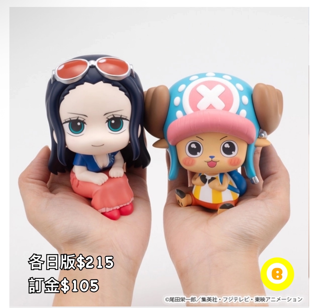 Preorder預訂8/2026年海賊王 look up-チョッパー/ロビン