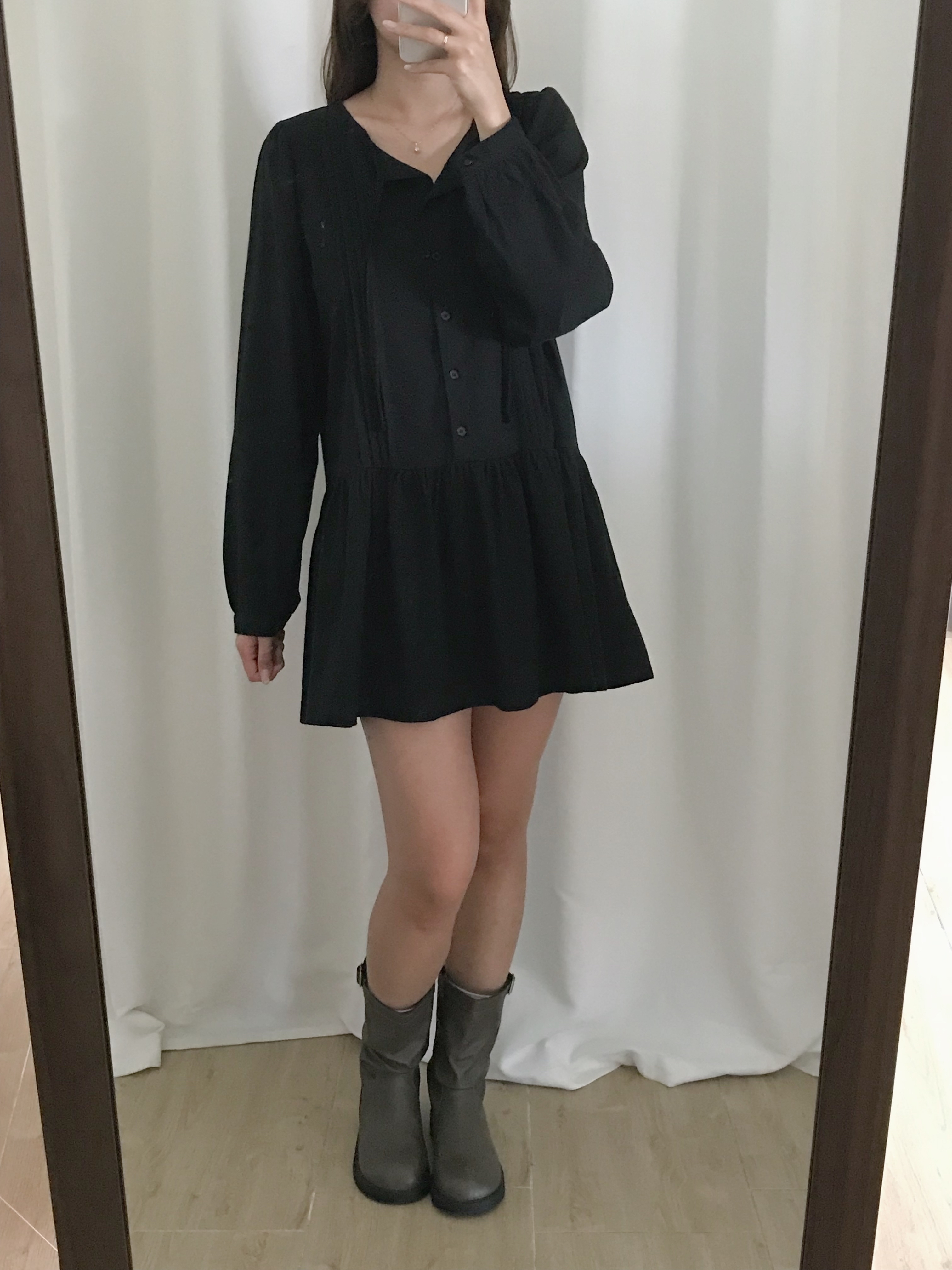 法式洋氣傘傘連身裙(兩色入)