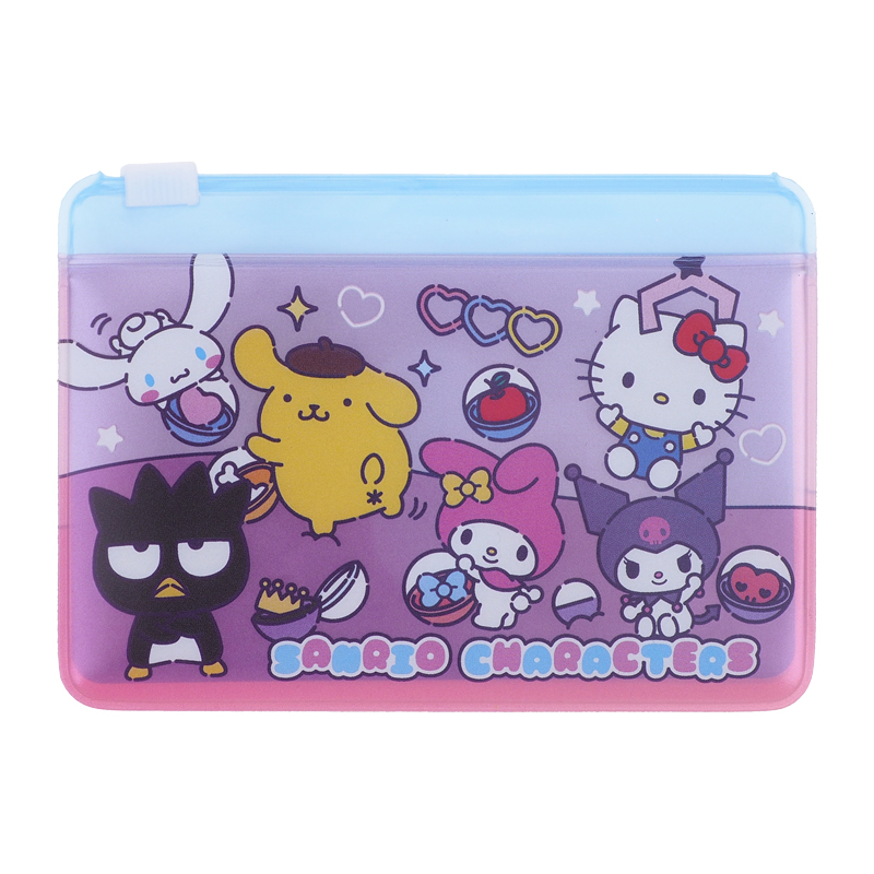 Mix Characters Two Layers Pearl PVC Card Holder w/ Zipper 有膠拉鍊PVC 雙層咭片套