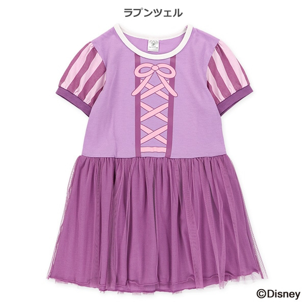 🇯🇵預訂 日本直送🇯🇵兩色Disney公主薄紗短袖連身裙