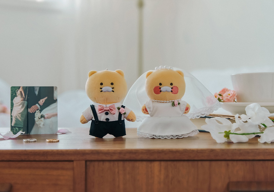 春植 結婚 公仔鎖匙扣