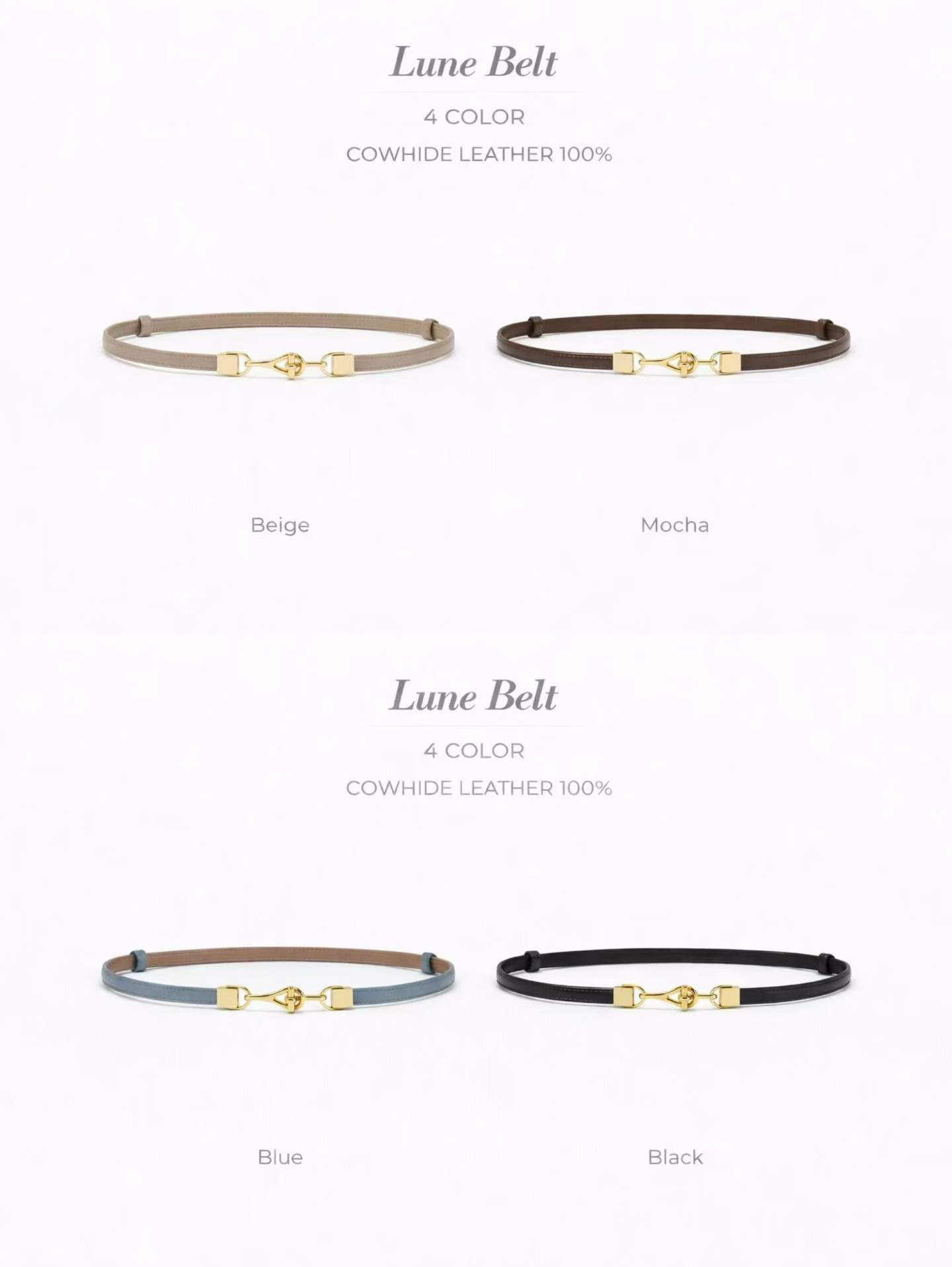 MT01_05 自由調節真皮belt (4色)