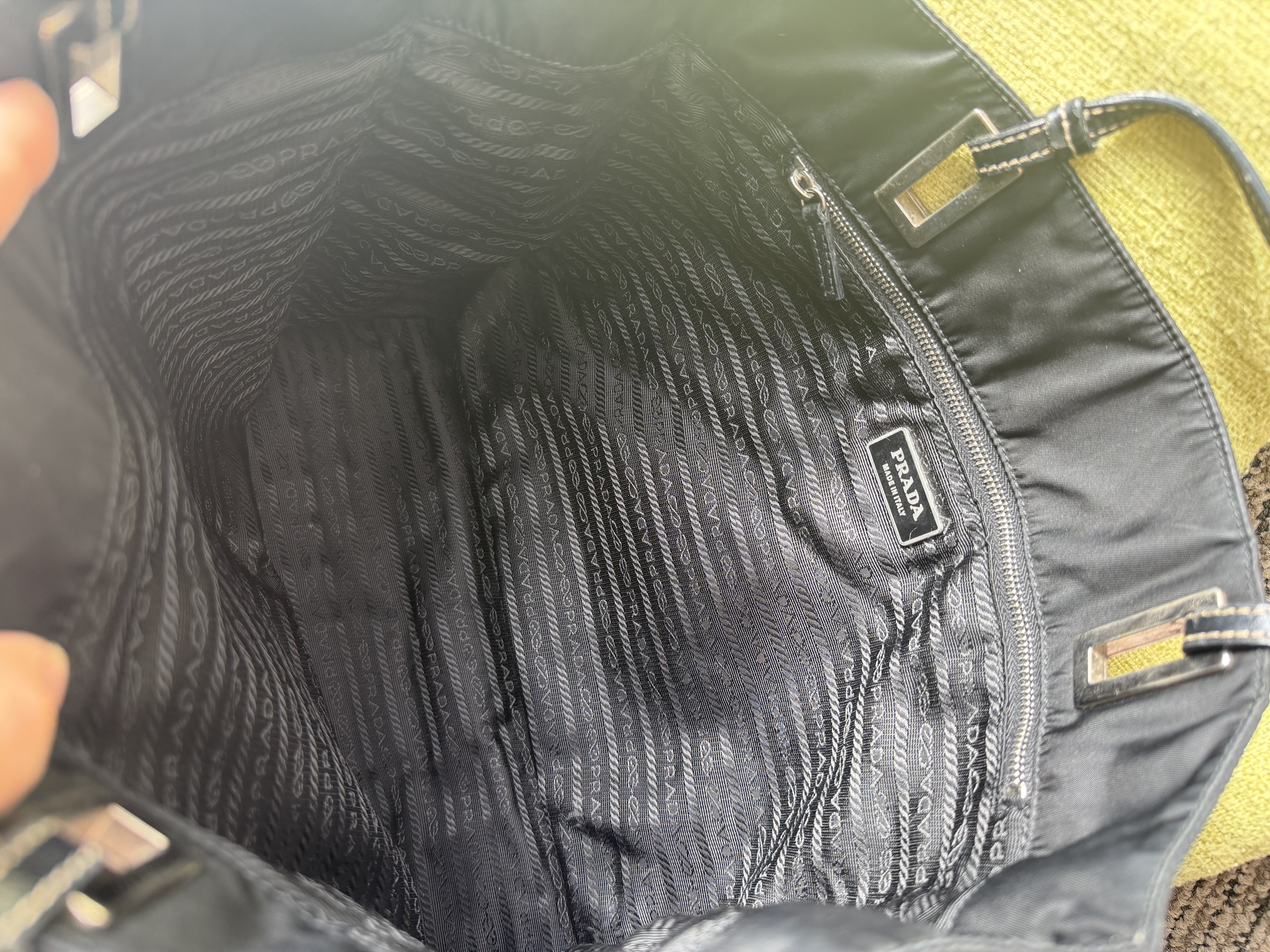 Prada black tote bag