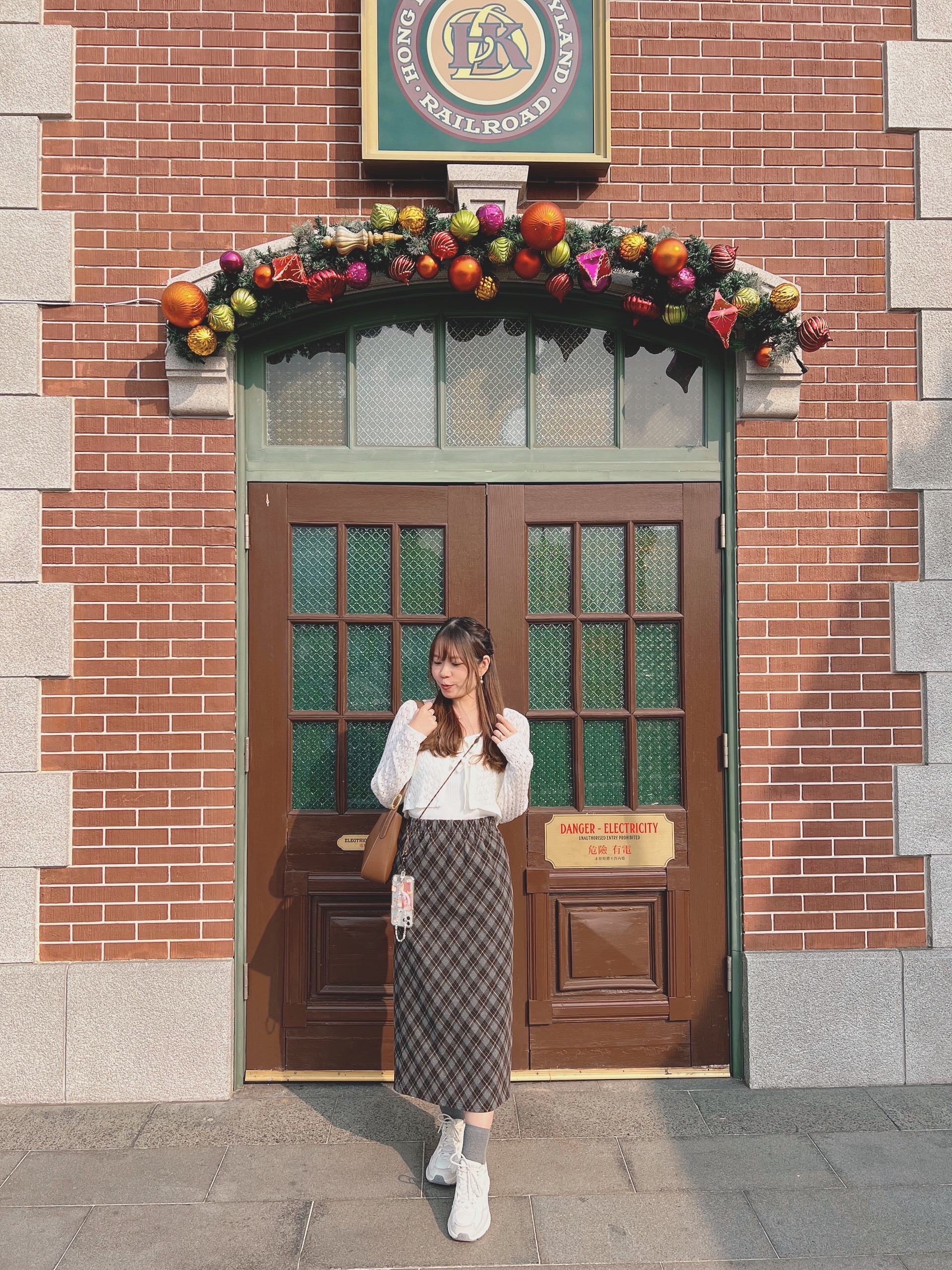 <限量現貨><JP> 冬日英倫風菱格紋直身裙* 3色入