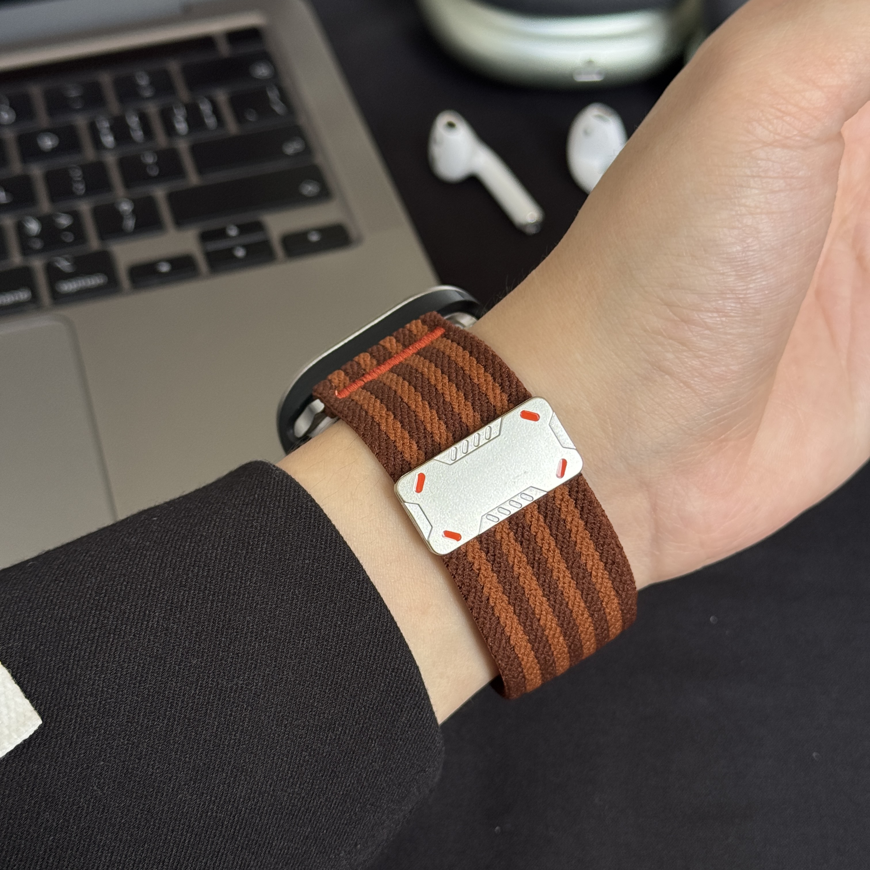 智能手錶帶 機甲工裝磁性扣系列