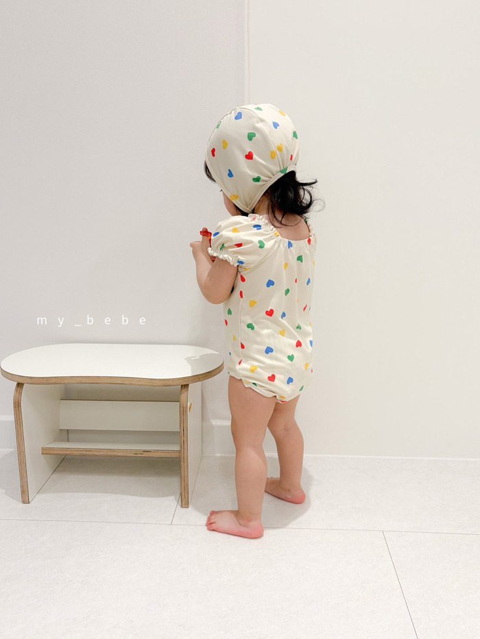 🇰🇷mybebe 泳衣+帽