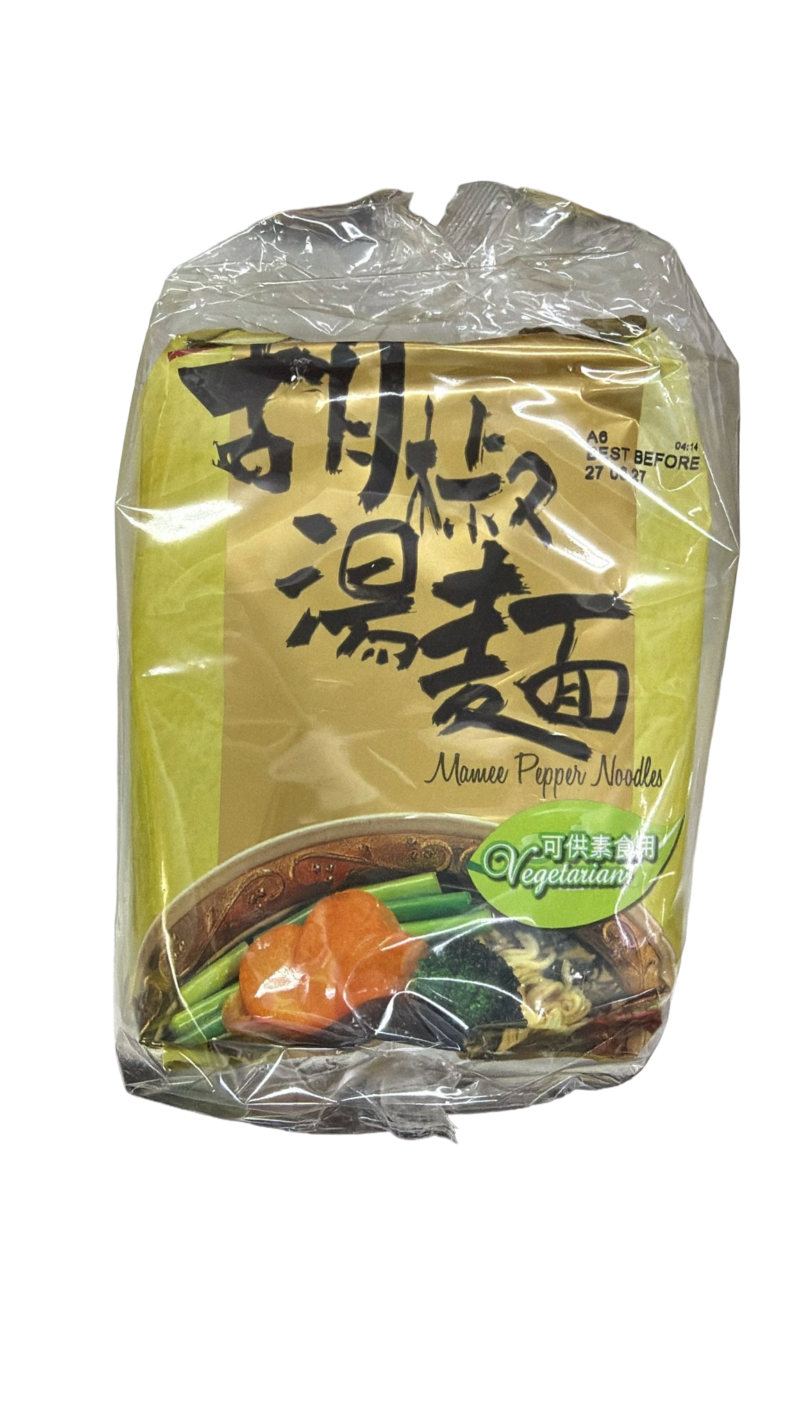 媽咪-胡椒湯麵(包裝) (純素) (80g x 6) 480g/ MAMEE Pepper Noodles (Vegan) (80g x 6) 480g
