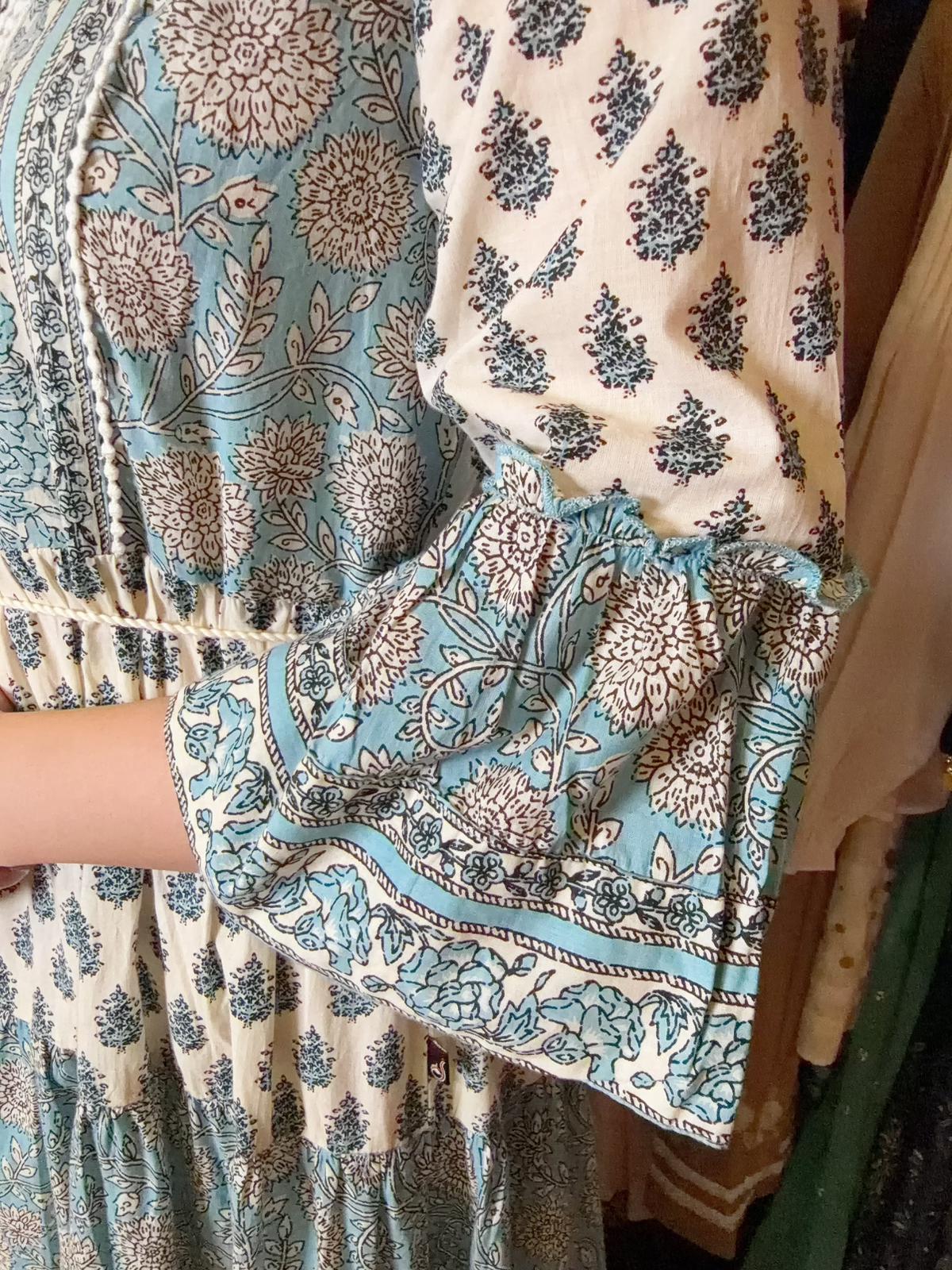 Blue and White 4 Layers Ruffles OP #1368