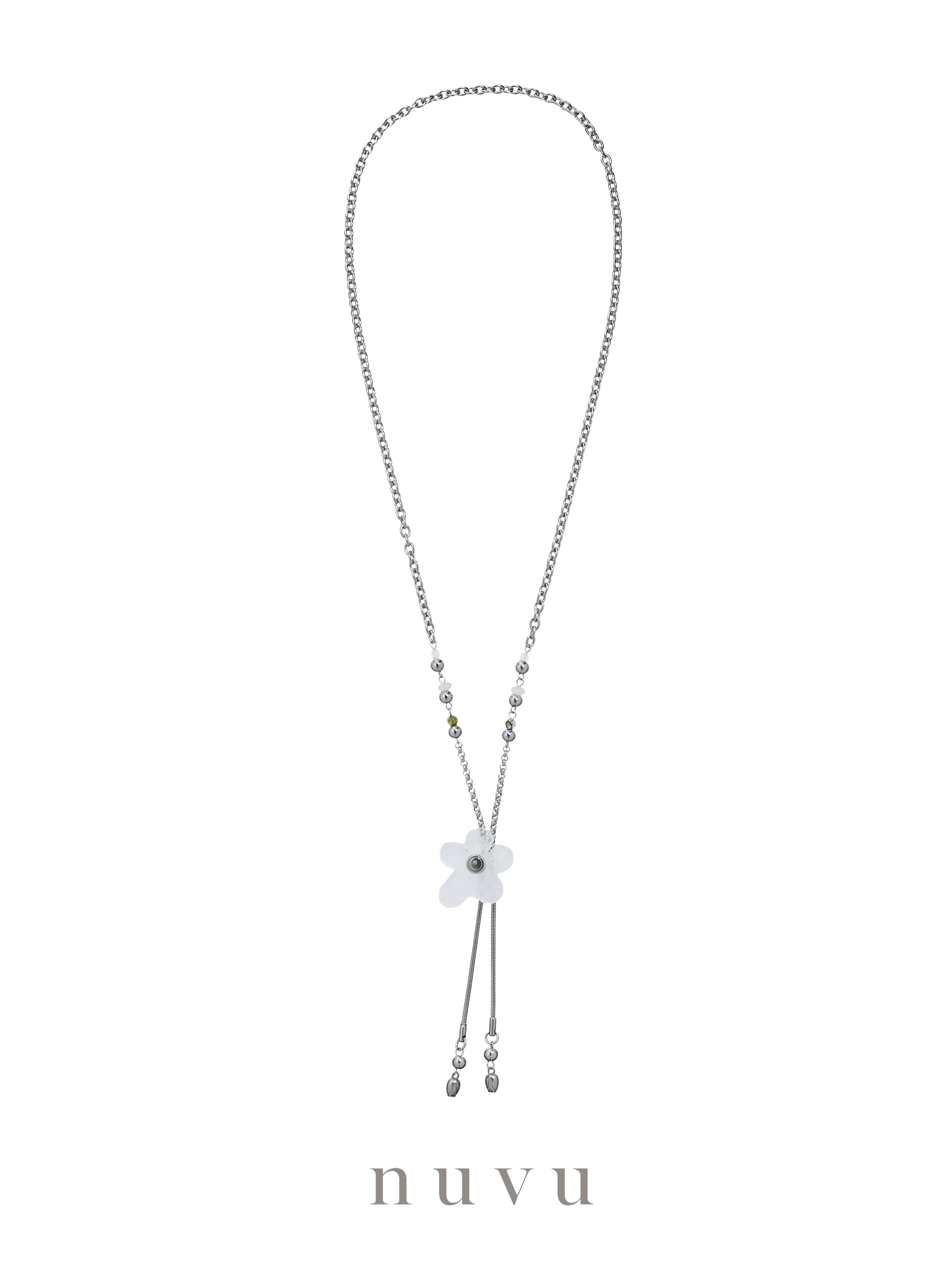 Voice of Flower — White Bloom Necklace