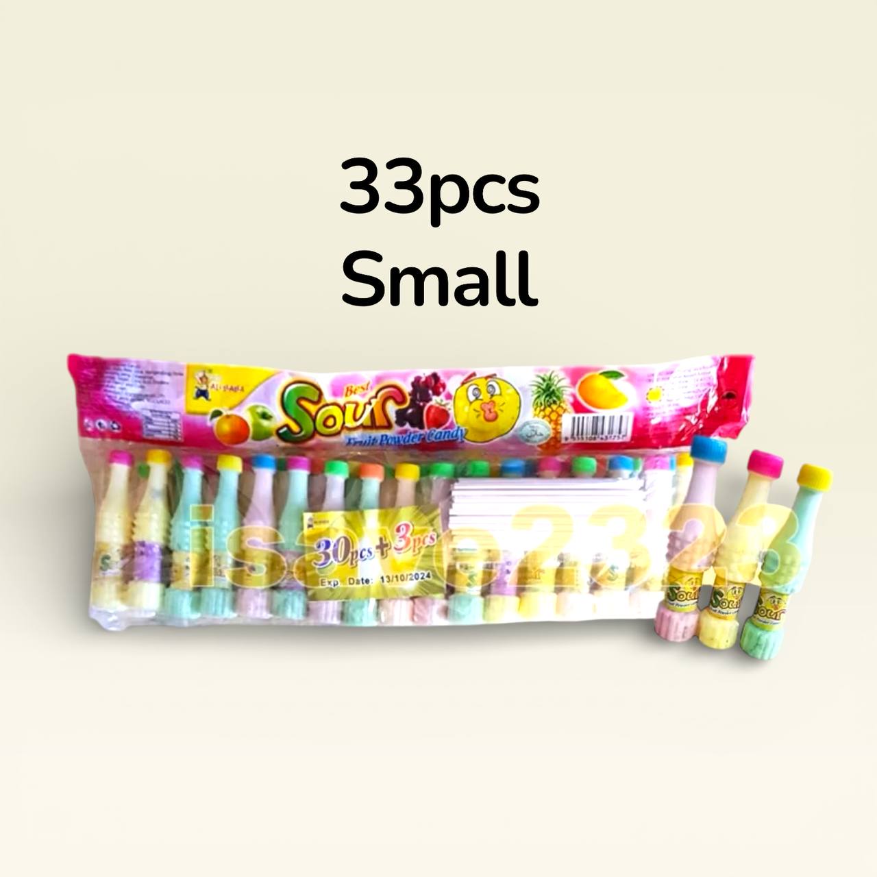 KHY Big Sour Fruit Powder Candy 20pcs/30pcs [Big /Small]