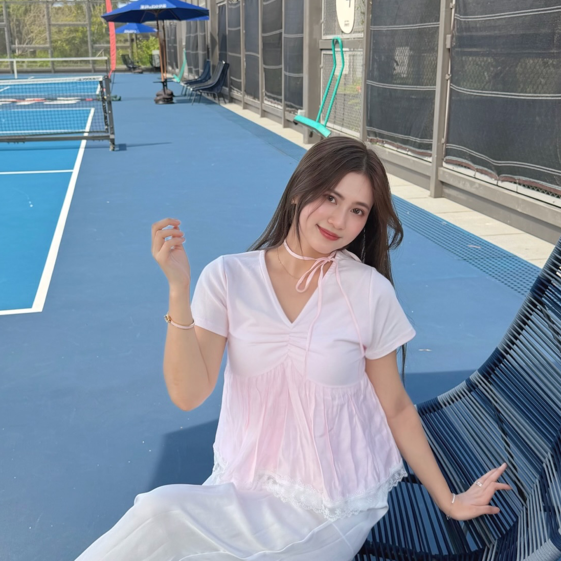 #HANNA-made# Soft-Touch Ballerina Top