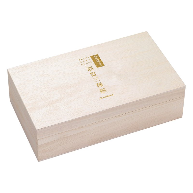 日本製 Aderia 石塚硝子 金羅凛酒器三種揃 酒杯