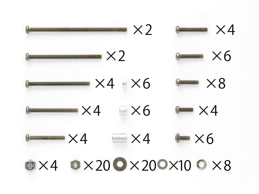 BLACK PLATED SCREW SET
