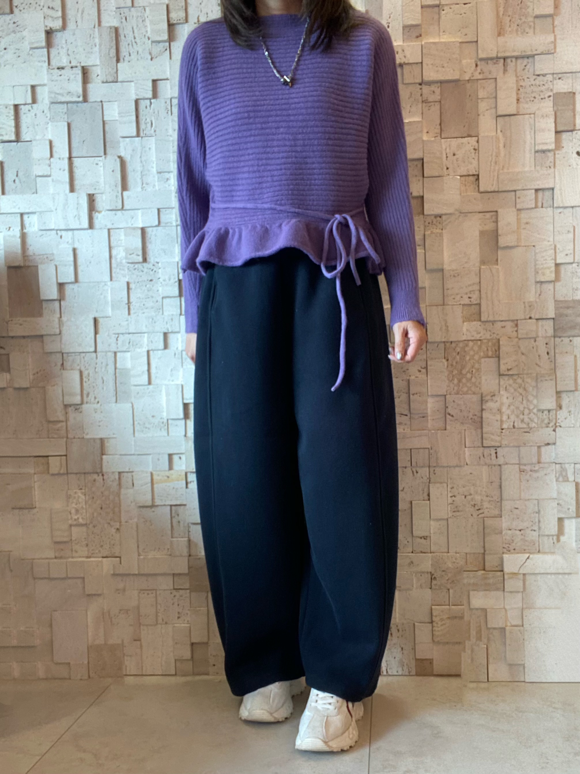 #2057 Ruffles邊針織Top