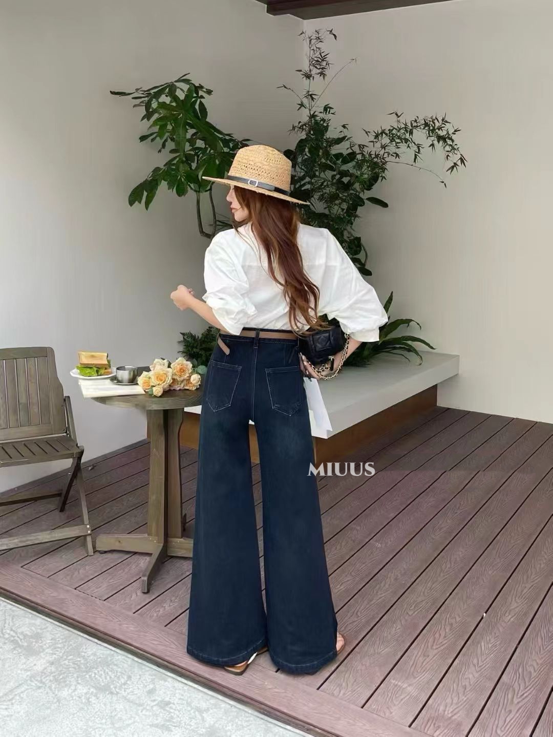 1779 French Retro Flare Jeans "法式复古高腰喇叭牛仔裤"