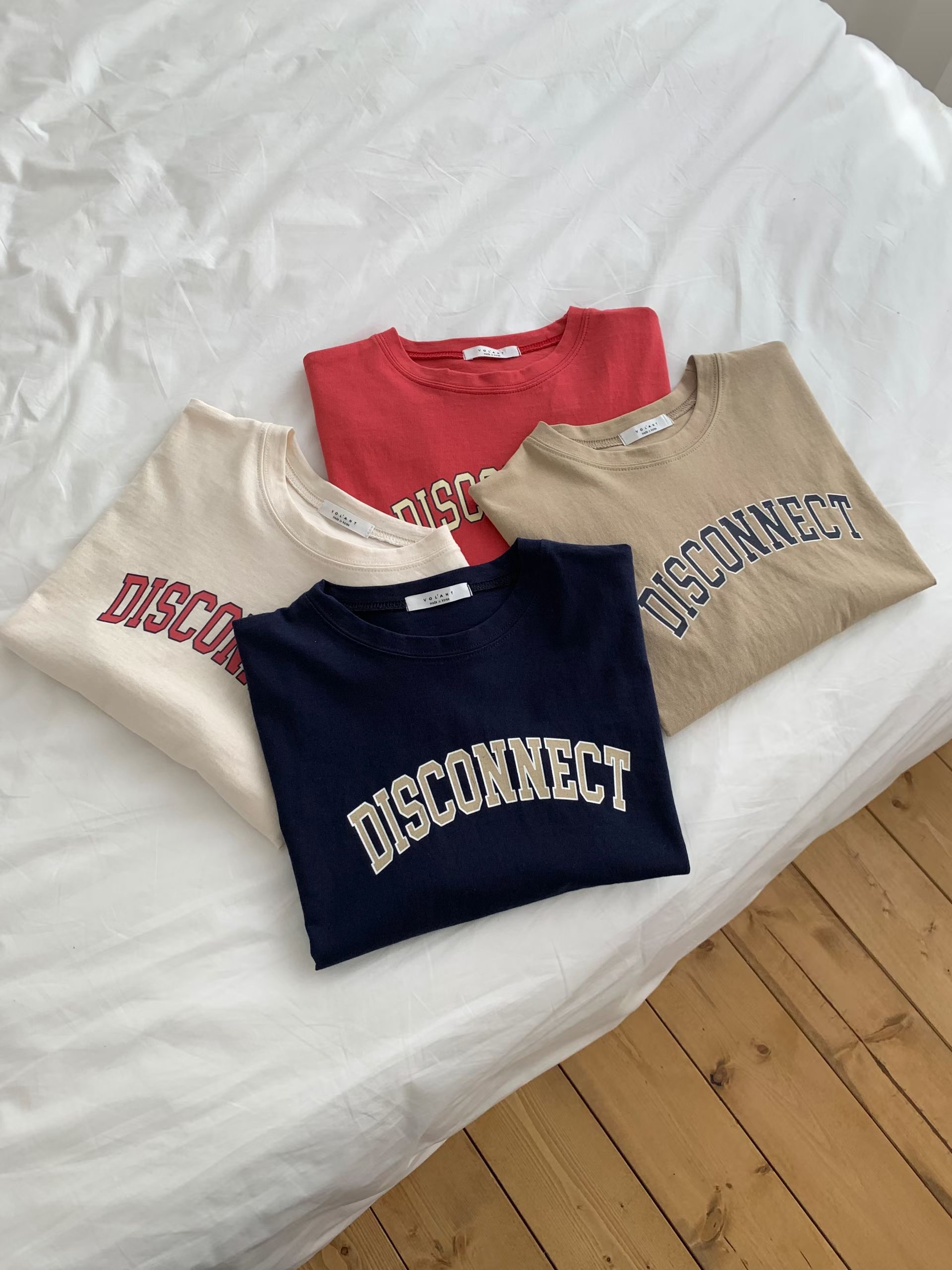 🇰🇷K5578 cotton印字短身tee