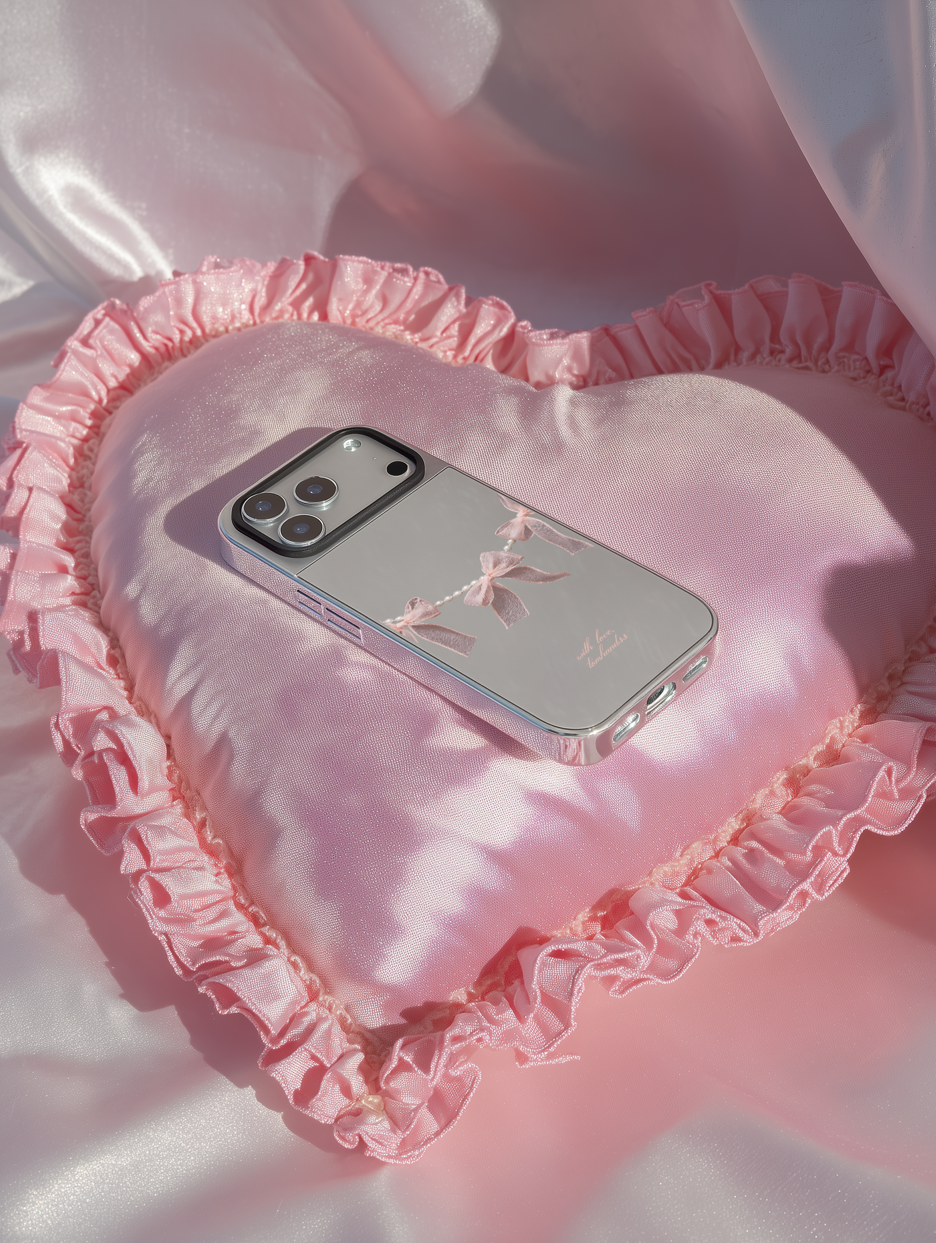 【On The Girl's Date!】銀框鏡面MagSafe iPhone Case