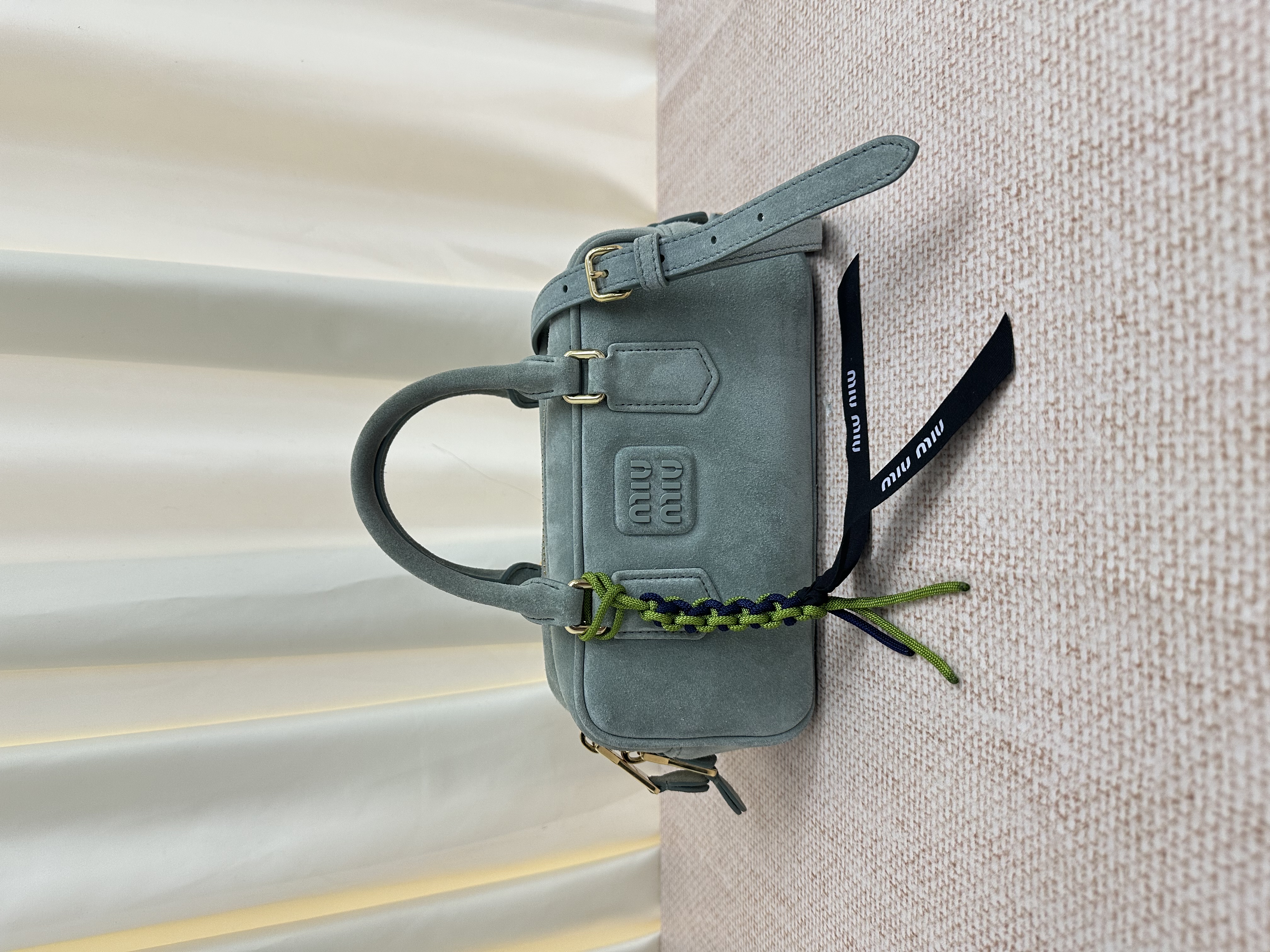 Pre-owned Miumiu Arcadie Suede Top Handle Bag/ Product Code: 26041606