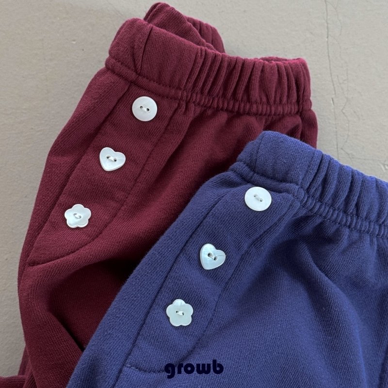 Growb | Button Joggers