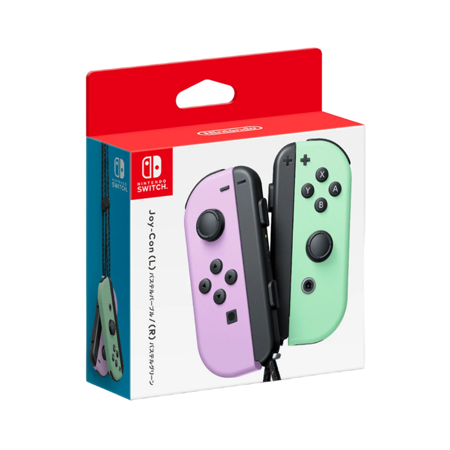 任天堂 Nintendo Switch Joy-Con 控制器淡雅紫色淡雅綠色香港行貨