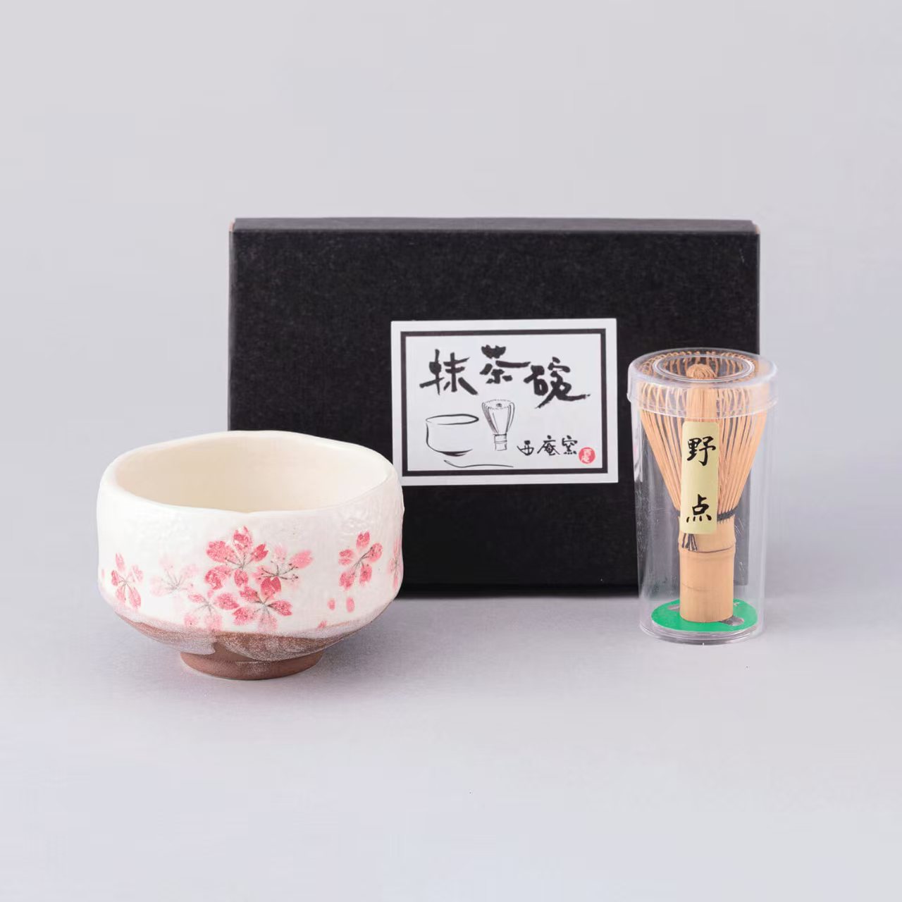日本製美濃燒櫻花迷你抹茶茶具套裝