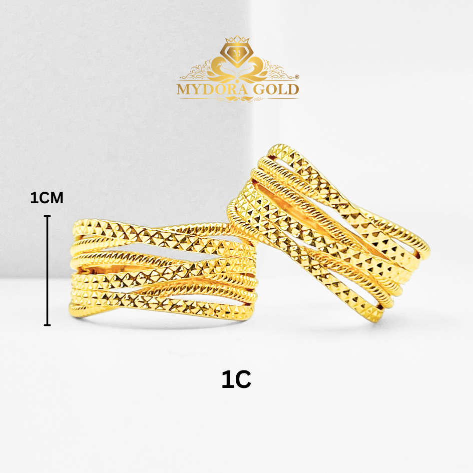 MYDORA Cincin Silang Signature 6 Layer (5G) l EMAS 916/22K