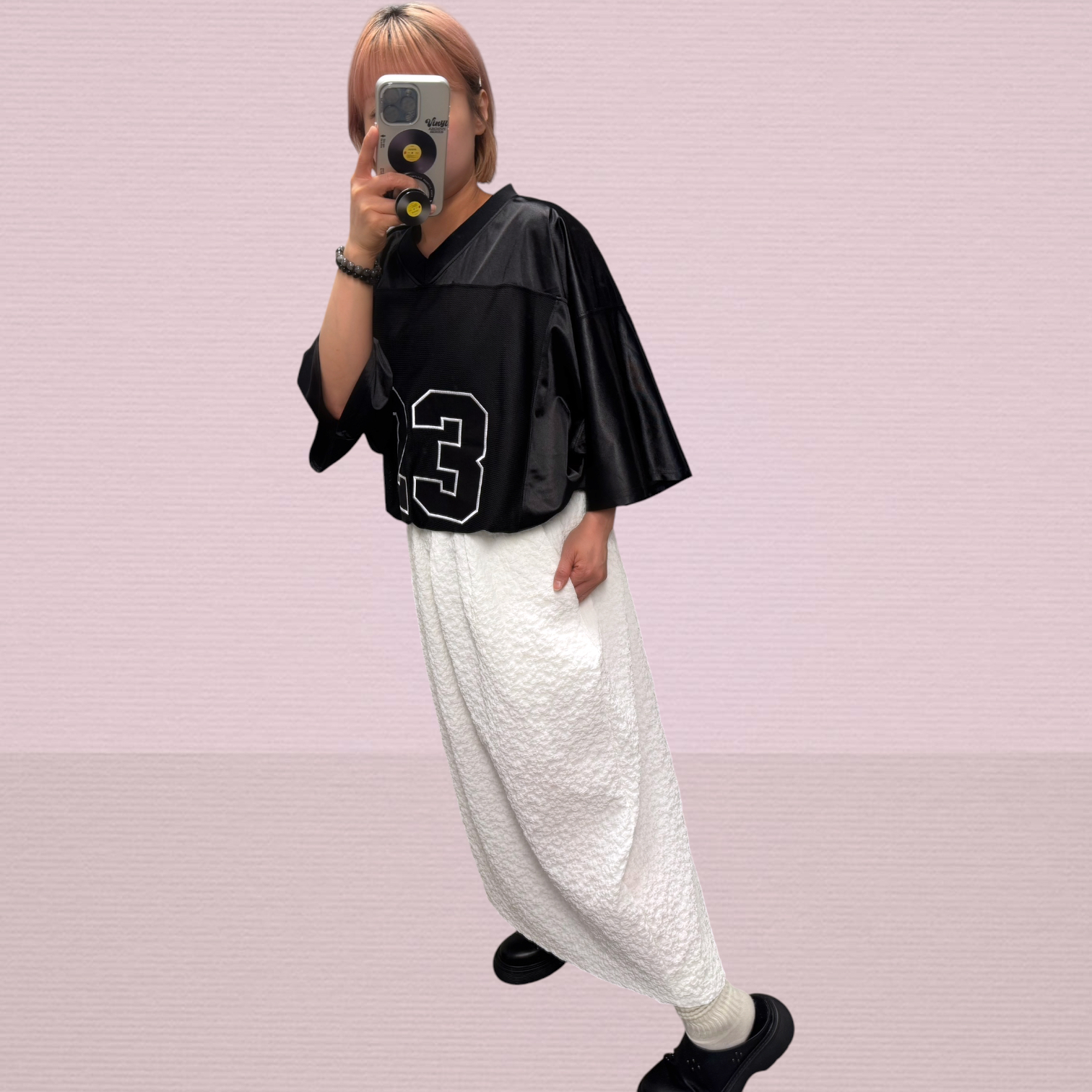 221332 “23” V領網眼球衣Tee