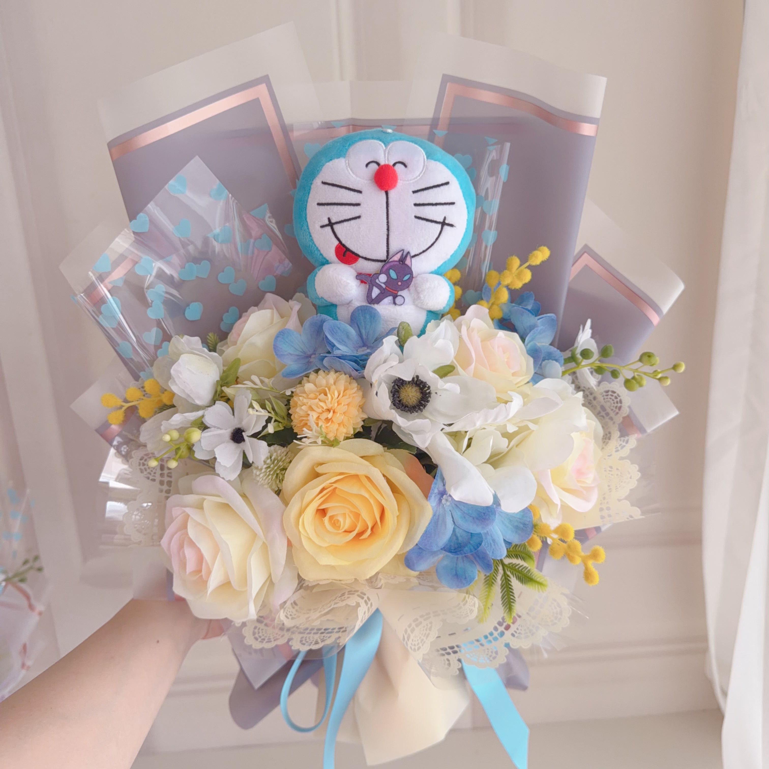 (現貨)多啦A夢公仔花