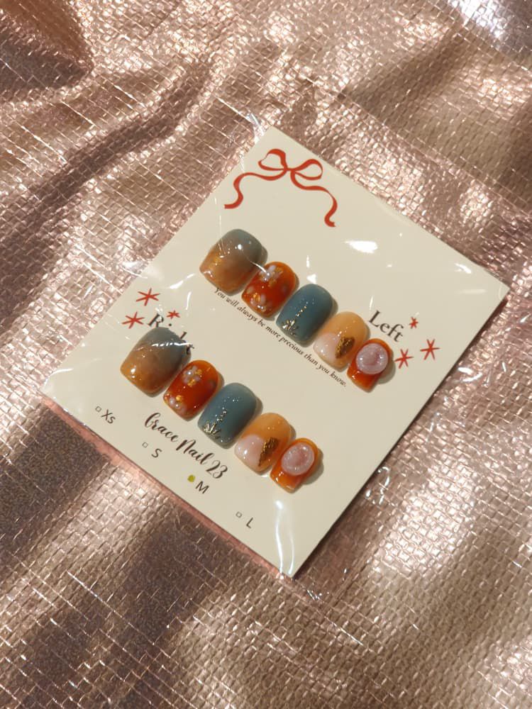 Vintage Palette Handcrafted Press-On Nails