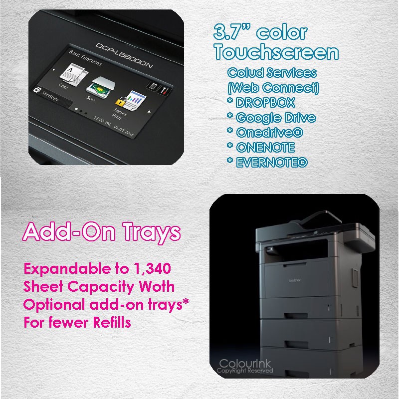 Brother DCP-L5510DN A4 Mono Laser Printer Print Scan Copy Network ADF Auto 2-sided Duplex similar L5600DN MFC-L6900dw