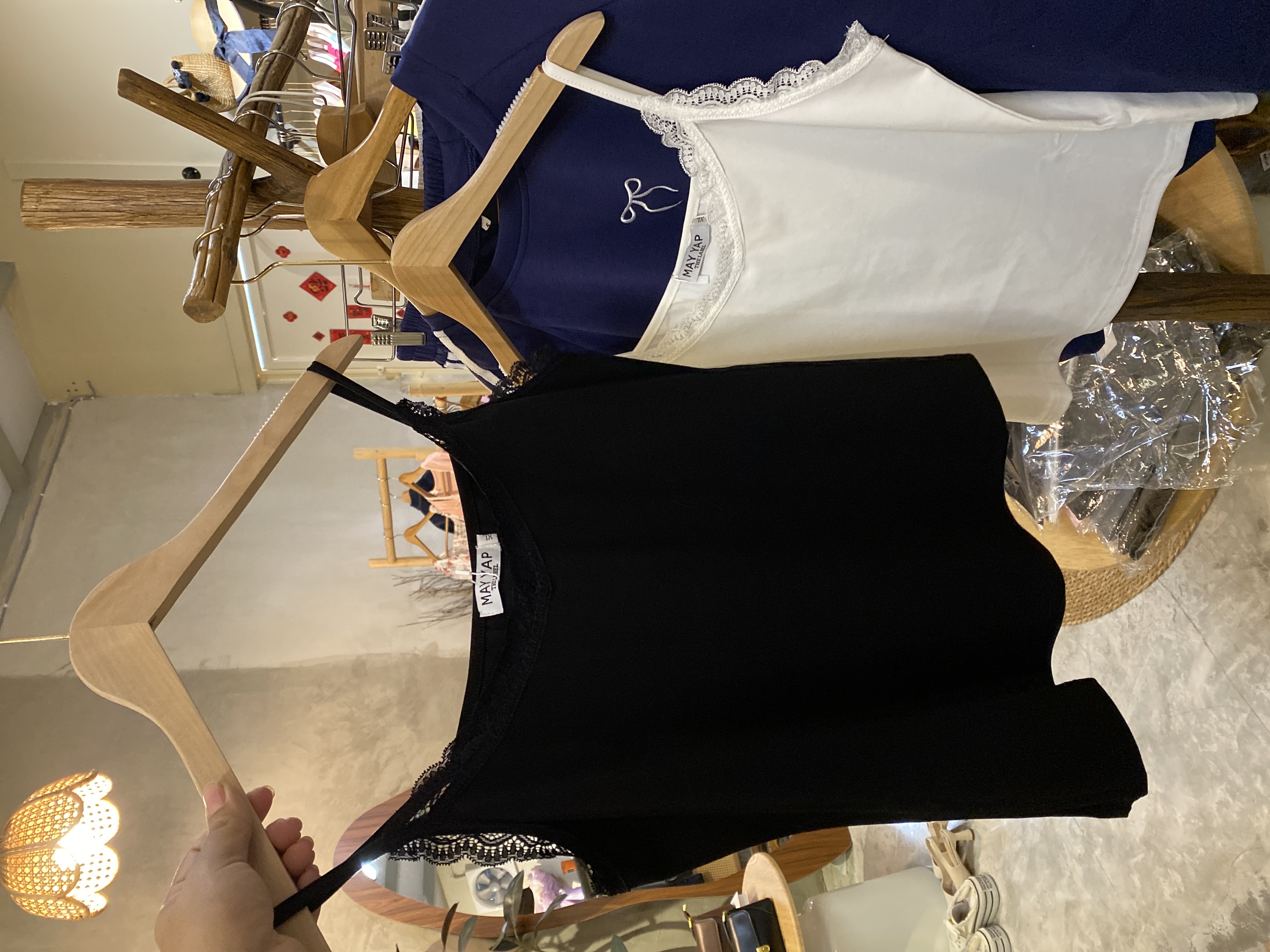 ❤️4647号-蕾丝边吊带背心