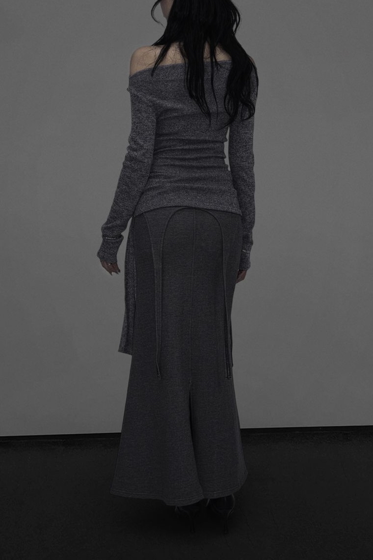 Off-Shoulder Tie-Waist Top