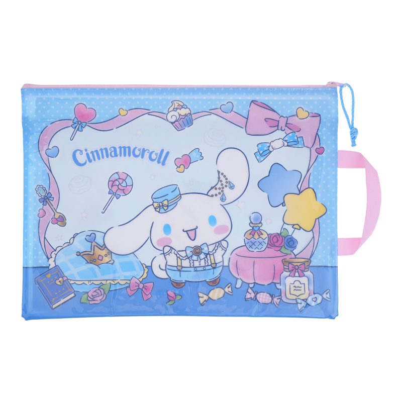Cinnamoroll A4 PVC Mesh Bag W/ Double Zipper 文件袋