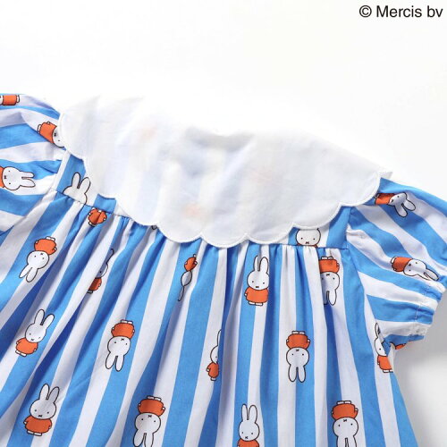 🆕【⭐訂購⭐】🌀 🇯🇵 日本直送 #Miffy 蕾絲刺繡領口 條紋連身喇叭裙［2款選］🌀 [ELCA-0172][260419]