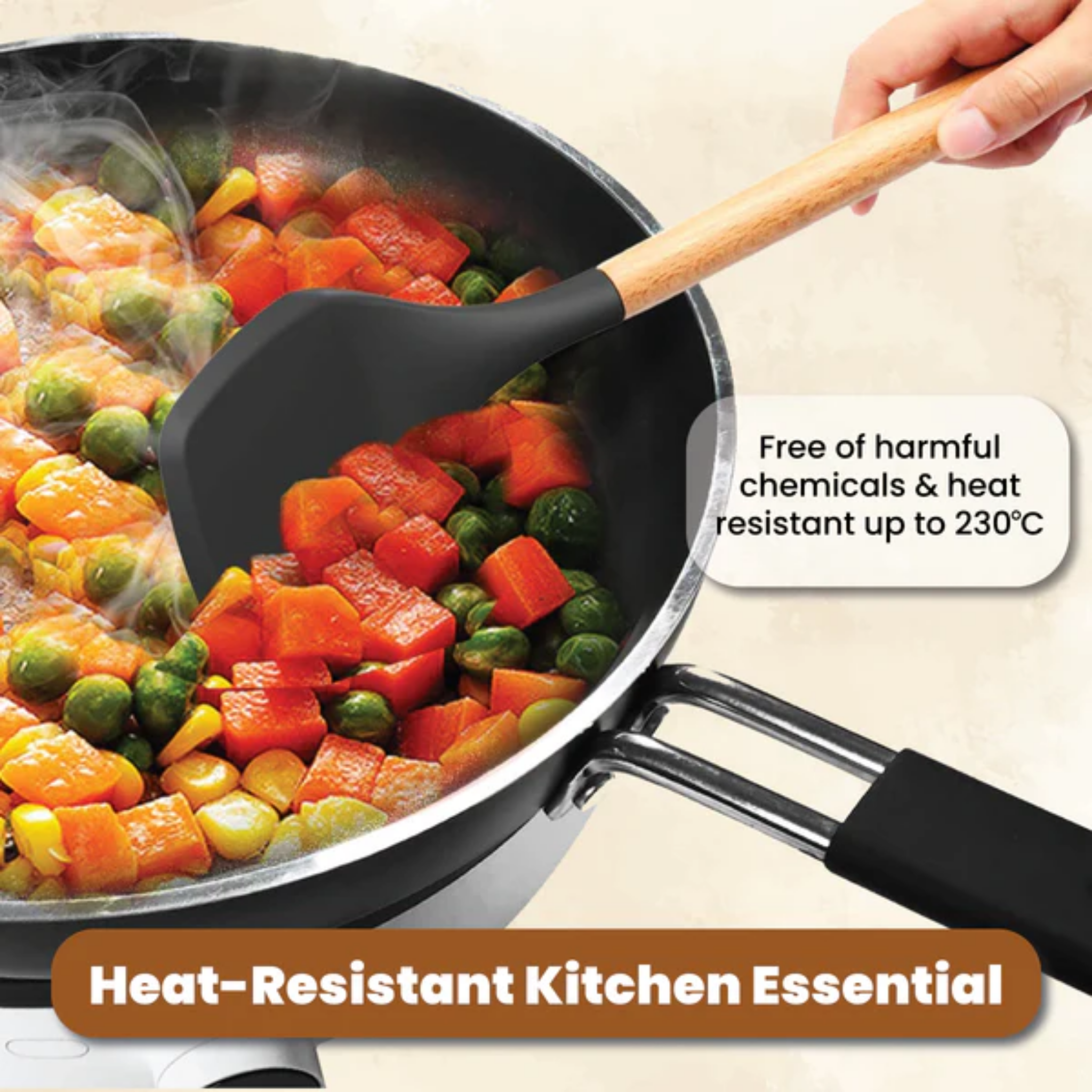 Russell Taylors 3Pcs Silicone Utensils Set (CW-1)