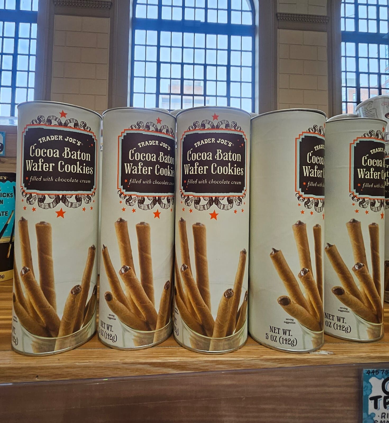 Trader Joe’s Cocoa Baton Wafer Cookies Filled with Chocolate Cream 5oz 142g