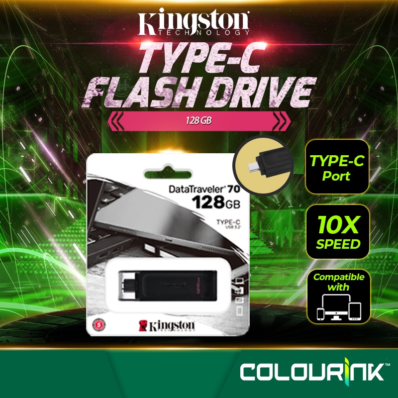 Kingston DT70 DataTraveler 70 OTG USB Type C Flash Drive Pendrive for PC Mobile Mac