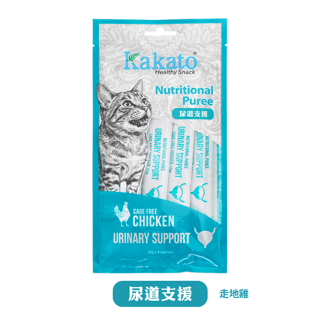 Kakato卡格 貓咪尿道支援 功能保健肉泥 60gx4條