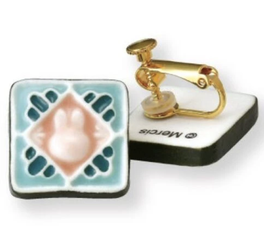 🐰Pre Order  - miffy  "美濃燒" 耳環.  Made in Japan🇯🇵  ( 📦 大約3月底到貨, 若遇到缺貨或其它因素貨期會延遲 ）