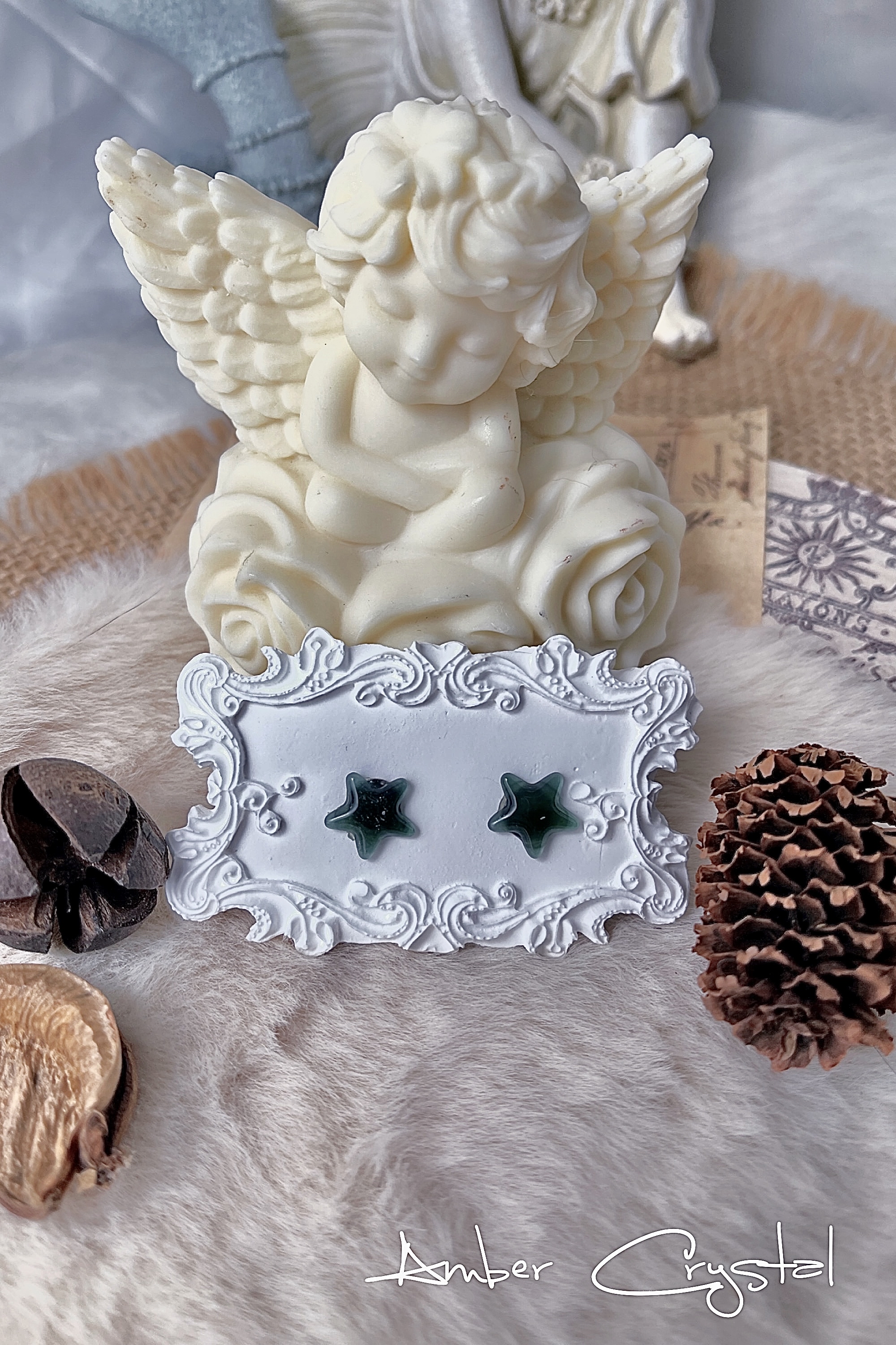 緬甸翡翠A貨 Jadeite 翡翠のイヤリング